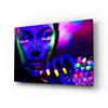 Neon Woman Glass Wall Art by Insigneart USA
