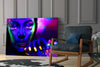 Neon Woman Glass Wall Art by Insigneart USA