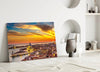 Sunset in Venice Glass Wall Art by Insigneart USA