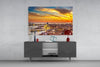Sunset in Venice Glass Wall Art by Insigneart USA