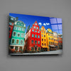 Stockholm House View Glass Wall Art by Insigneart USA
