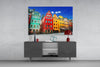 Stockholm House View Glass Wall Art by Insigneart USA