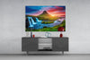 Kirkjufellsfoss Waterfall and View Glass Wall Art by Insigneart USA
