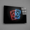 Ace and Joker Glass Wall Art by Insigneart USA