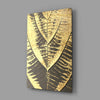 Golden Leaf Glass Wall Art by Insigneart USA