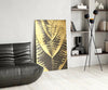 Golden Leaf Glass Wall Art by Insigneart USA