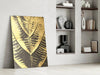 Golden Leaf Glass Wall Art by Insigneart USA