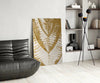 Golden Leaf Glass Wall Art by Insigneart USA