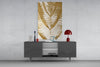 Golden Leaf Glass Wall Art by Insigneart USA