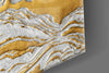 Golden Waves Glass Wall Art by Insigneart USA