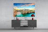Cliff Village Coastal Glass Wall Art by Insigneart USA