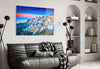 Santorini Glass Wall Art by Insigneart USA