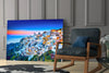 Santorini Glass Wall Art by Insigneart USA