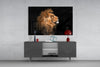 Lion Glass Wall Art by Insigneart USA