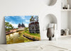 Small Village Glass Wall Art by Insigneart USA