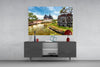 Small Village Glass Wall Art by Insigneart USA