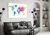 World Map Glass Wall Art by Insigneart USA