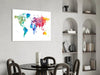 World Map Glass Wall Art by Insigneart USA