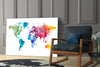 World Map Glass Wall Art by Insigneart USA