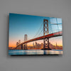San Francisco Oakland Bay Bridge Glass Wall Art by Insigneart USA