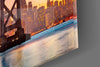 San Francisco Oakland Bay Bridge Glass Wall Art by Insigneart USA