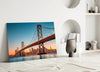 San Francisco Oakland Bay Bridge Glass Wall Art by Insigneart USA