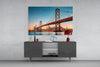 San Francisco Oakland Bay Bridge Glass Wall Art by Insigneart USA