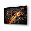 France Night Cityscape Glass Wall Art by Insigneart USA