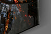France Night Cityscape Glass Wall Art by Insigneart USA