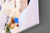 Santorini Glass Wall Art by Insigneart USA