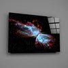 Space Red Glass Wall Art by Insigneart USA