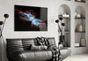 Space Red Glass Wall Art by Insigneart USA