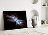 Space Red Glass Wall Art by Insigneart USA