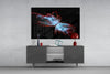Space Red Glass Wall Art by Insigneart USA