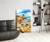 Beach View Glass Wall Art by Insigneart USA
