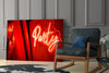 Entertainment Glass Wall Art by Insigneart USA