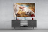God'S Hand And The Sheep Glass Wall Art by Insigneart USA