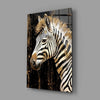 Zebra Glass Wall Art by Insigneart USA
