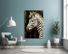 Zebra Glass Wall Art by Insigneart USA