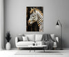 Zebra Glass Wall Art by Insigneart USA