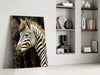Zebra Glass Wall Art by Insigneart USA