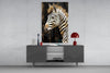 Zebra Glass Wall Art by Insigneart USA