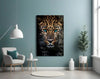 Leopard Glass Wall Art by Insigneart USA