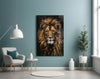 Lion Glass Wall Art by Insigneart USA