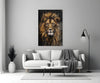 Lion Glass Wall Art by Insigneart USA