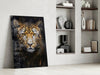 Leopard Glass Wall Art by Insigneart USA