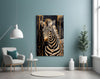 Zebra Glass Wall Art by Insigneart USA