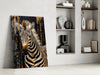 Zebra Glass Wall Art by Insigneart USA