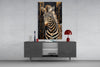 Zebra Glass Wall Art by Insigneart USA