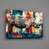 Rhino Glass Wall Art by Insigneart USA